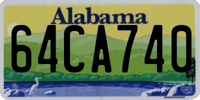 AL license plate 64CA740