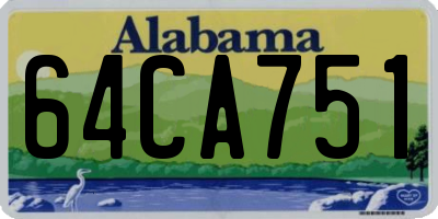 AL license plate 64CA751