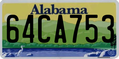 AL license plate 64CA753