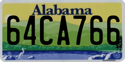 AL license plate 64CA766