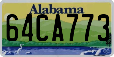 AL license plate 64CA773
