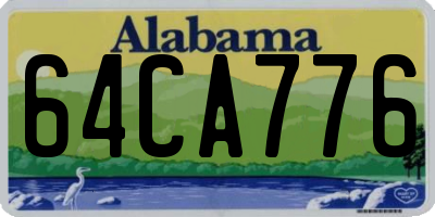 AL license plate 64CA776