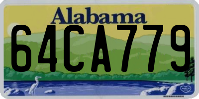 AL license plate 64CA779