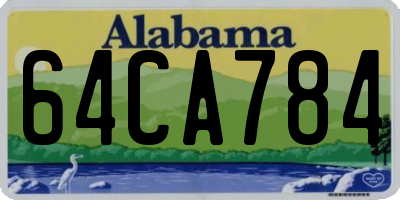 AL license plate 64CA784