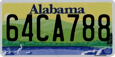 AL license plate 64CA788