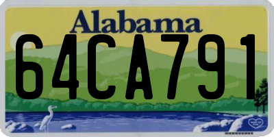 AL license plate 64CA791