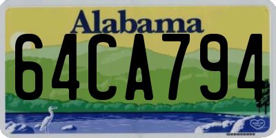 AL license plate 64CA794