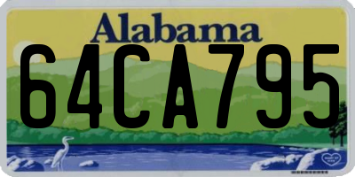 AL license plate 64CA795