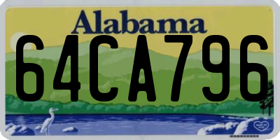 AL license plate 64CA796