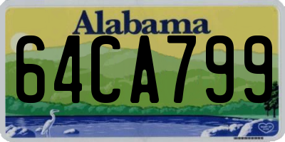 AL license plate 64CA799