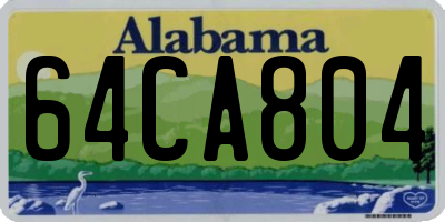 AL license plate 64CA804
