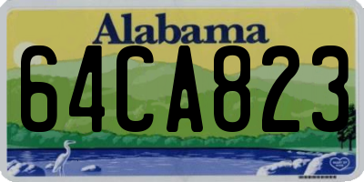 AL license plate 64CA823
