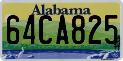 AL license plate 64CA825