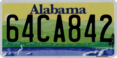 AL license plate 64CA842