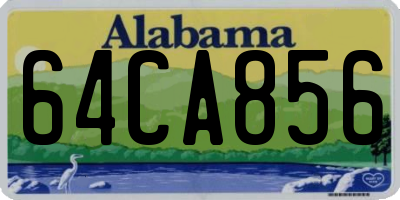 AL license plate 64CA856