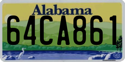 AL license plate 64CA861
