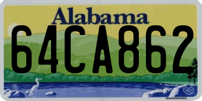 AL license plate 64CA862