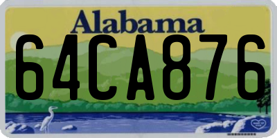 AL license plate 64CA876