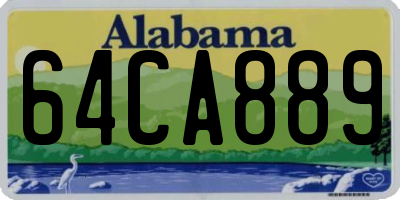 AL license plate 64CA889