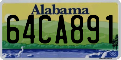 AL license plate 64CA891