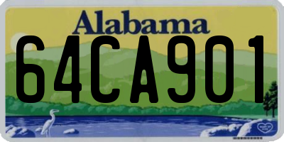 AL license plate 64CA901