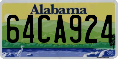 AL license plate 64CA924
