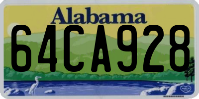 AL license plate 64CA928
