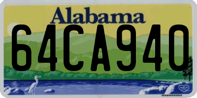 AL license plate 64CA940
