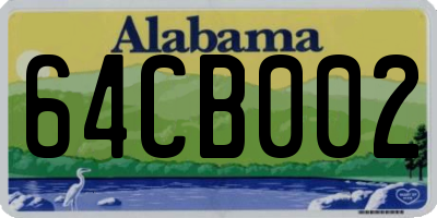 AL license plate 64CB002