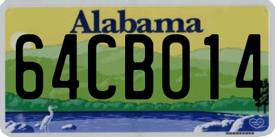 AL license plate 64CB014