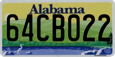 AL license plate 64CB022