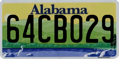 AL license plate 64CB029