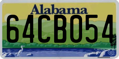 AL license plate 64CB054
