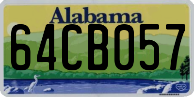 AL license plate 64CB057
