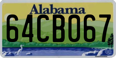 AL license plate 64CB067