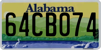 AL license plate 64CB074