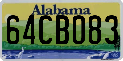 AL license plate 64CB083