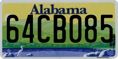 AL license plate 64CB085