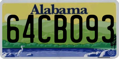 AL license plate 64CB093