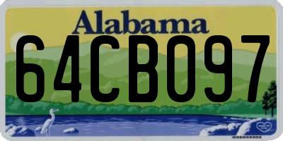 AL license plate 64CB097