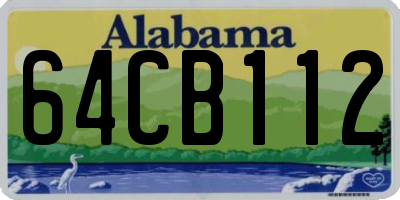 AL license plate 64CB112
