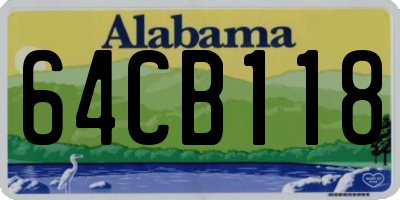 AL license plate 64CB118