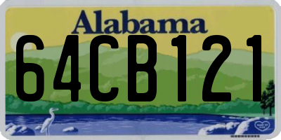 AL license plate 64CB121