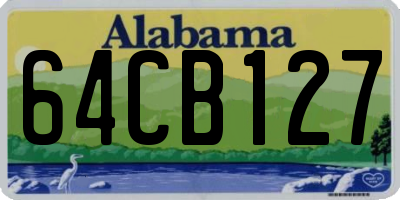 AL license plate 64CB127