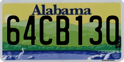 AL license plate 64CB130