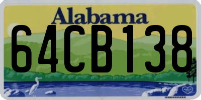 AL license plate 64CB138