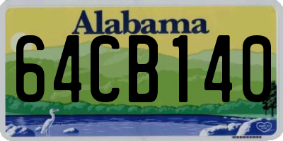 AL license plate 64CB140