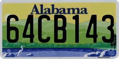 AL license plate 64CB143