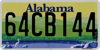 AL license plate 64CB144