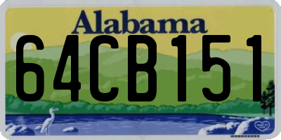 AL license plate 64CB151